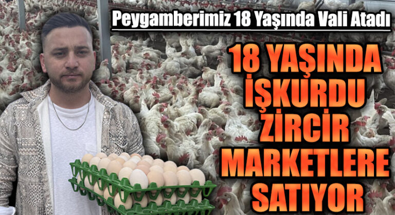 18 YAŞINDA İŞKURDU ZİRCİR MARKETLERE SATIYOR