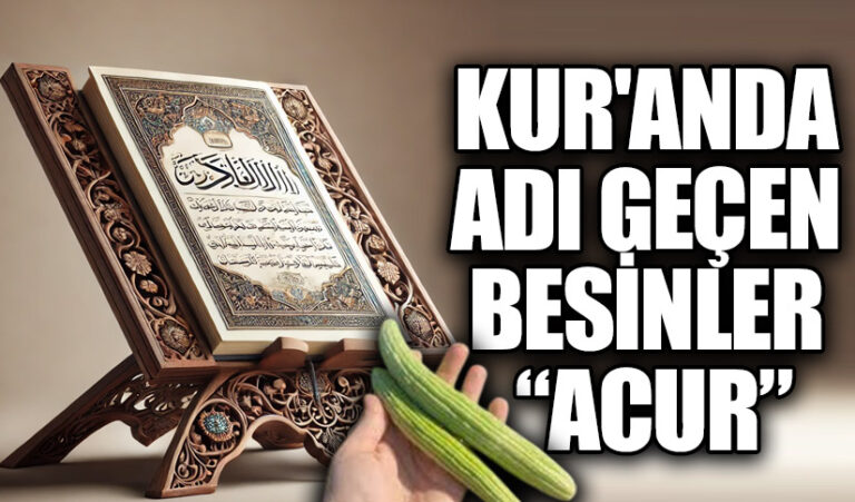 KUR’AN’DA ADI GEÇEN BESİNLER “ACUR”