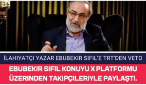 Yazar Ebubekir Sifil’in TRT Programına Katılımı Engellendi