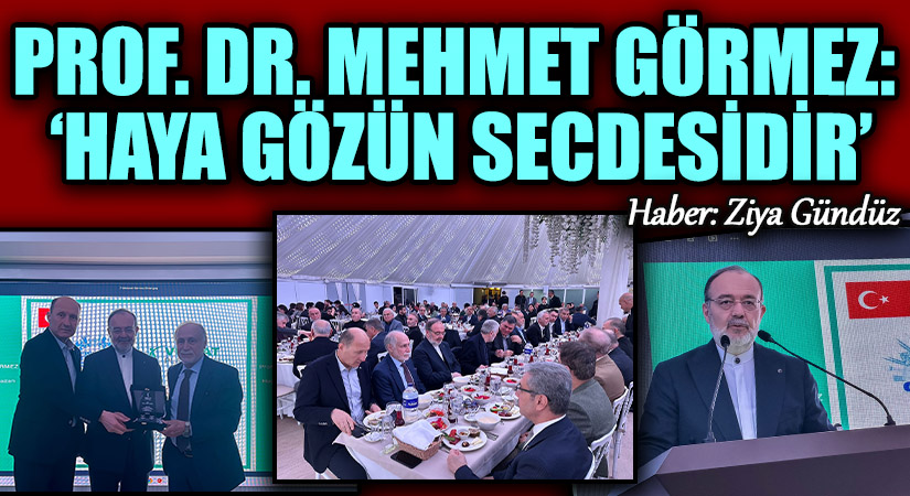 PROF. DR. MEHMET GÖRMEZ: ‘HAYA GÖZÜN SECDESİDİR’