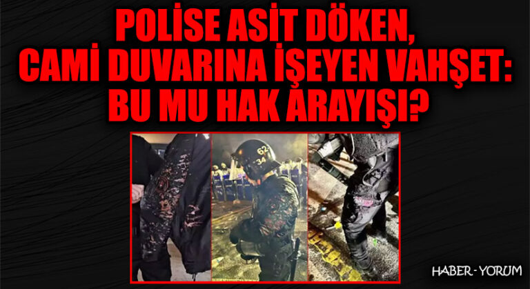 Polise Asit Döken, Cami Duvarına İşeyen Vahşet: Bu mu Hak Arayışı?