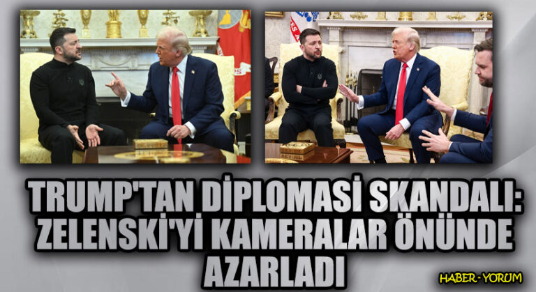 Trump’tan Diplomasi Skandalı: Zelenski’yi Kameralar Önünde Azarladı