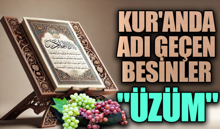 KUR’AN’DA ADI GEÇEN BESİNLER “ÜZÜM”