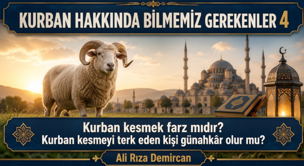 KURBAN KESMENİN HÜKMÜ