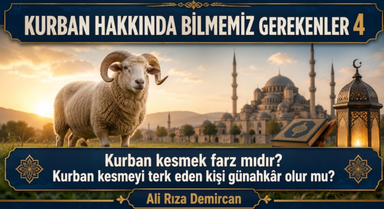 KURBAN KESMENİN HÜKMÜ