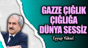 GAZZE ÇIĞLIK ÇIĞLIĞA DÜNYA SESSİZ   