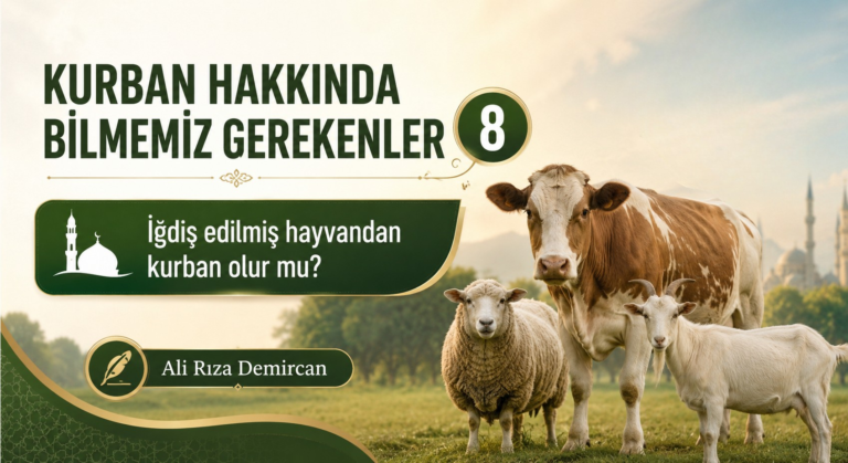 İĞDİŞ EDİLMİŞ HAYVANLARIN KURBANLIĞA UYGUNLUĞU