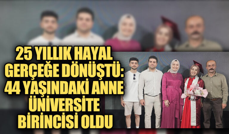 25 Yıllık Hayal Gerçeğe Dönüştü: 44 Yaşındaki Anne Üniversite Birincisi Oldu