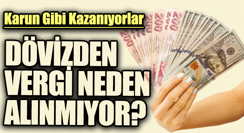 DÖVİZDEN VERGİ NEDEN ALINMIYOR?