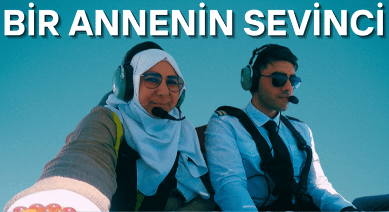 Pilotaj Bölümü Mezunu Oğlunun Uçuşuna Eşlik Eden Anne