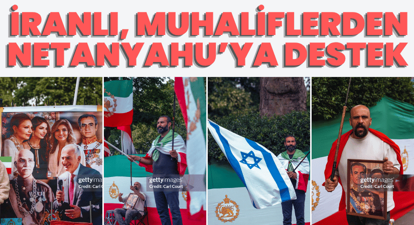Londra’da, Muhalif İranlı’lar İsraile Destek Verdi
