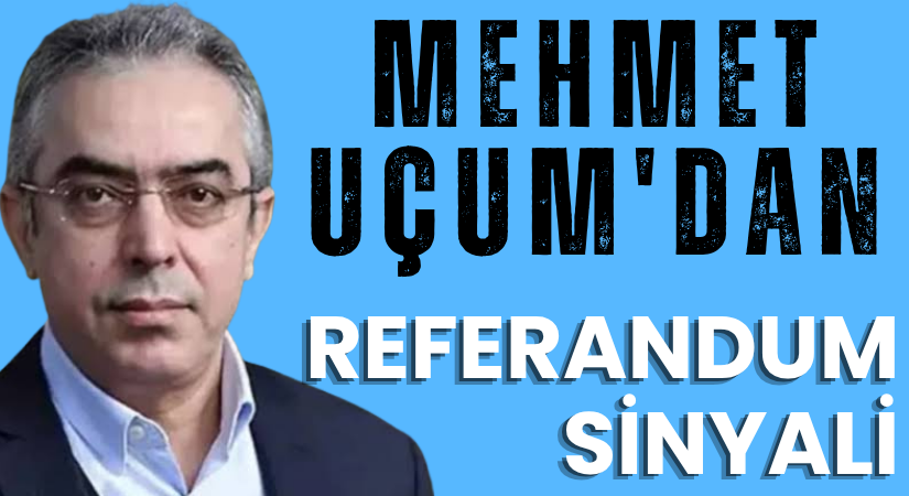 Cumhurbaşkanı Başdanışmanı, Referandum olmadan anayasa olmaz
