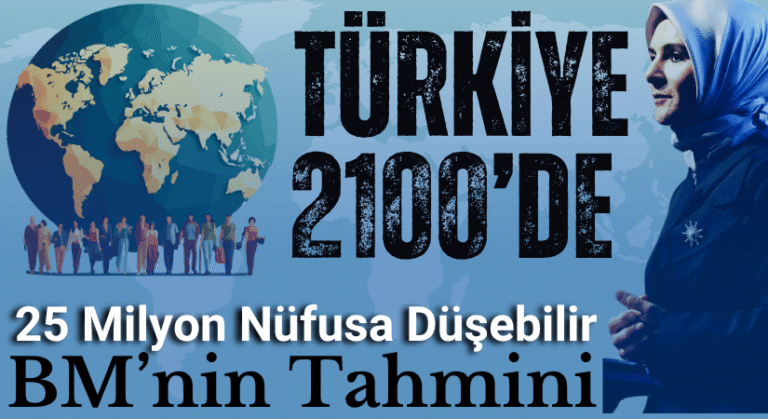 BM Tahmini: Türkiye 2100’de 25 Milyon Nüfusa Düşebilir