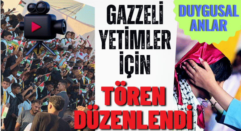 Gazze’li Yetim Çocukların Mezuniyet Sevinci