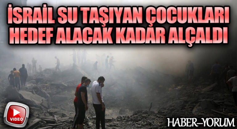 İsrail Su Taşıyan Çocukları Hedef Alacak Kadar Alçaldı