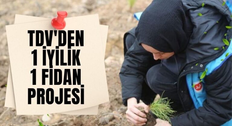 TDV’den Yeşil Seferberlik: “1 İyilik 1 Fidan” Kampanyasıyla 81 İlde Fidanlar Toprakla Buluşuyor