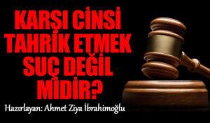 Karşı Cinsi Tahrik Etmek Suç Değil midir?