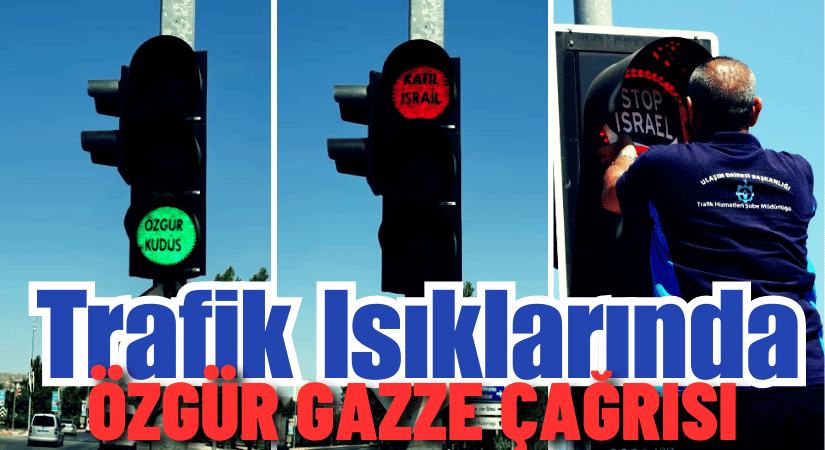 Kocaeli’de Trafik Işıklarında: Gazze Mesajı