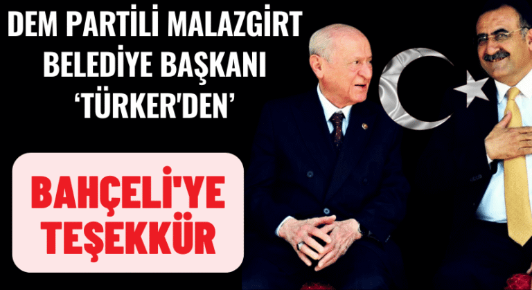 Türker’den, Bahçeli’ye Terörsüz Türkiye Teşekkürü