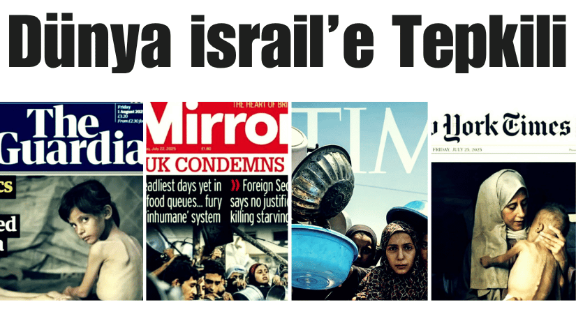 İSRAİL, KATLİAMLARI DÜNYA BASININDA