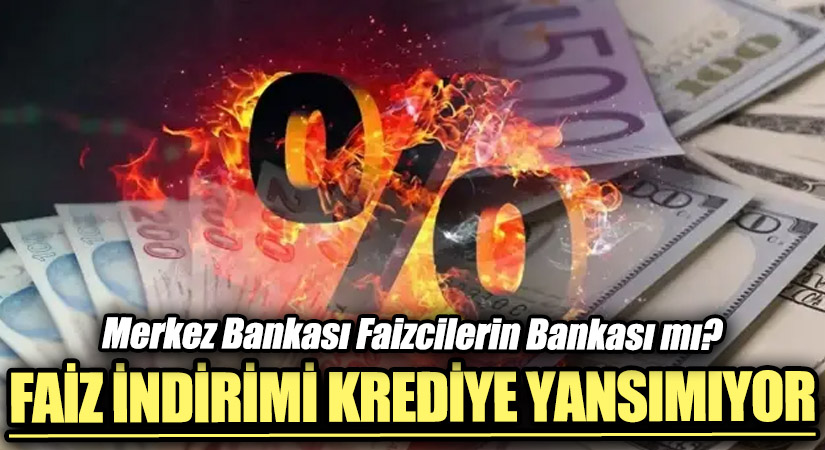 FAİZ İNDİRİMİ KREDİYE YANSIMIYOR