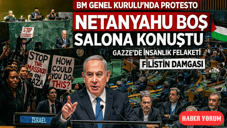 BM Genel Kurulu’nda Protesto: Netanyahu Boş Salona Konuştu