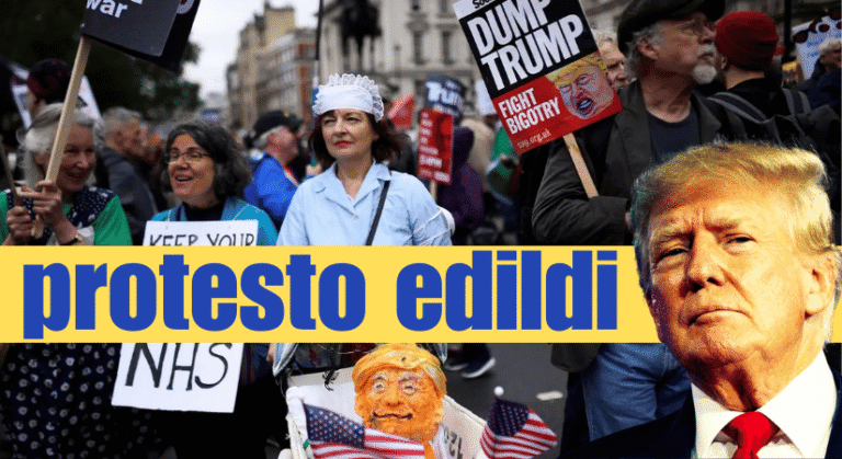 Trump’a Protesto: Binlerce Kişi Londra Sokaklarında
