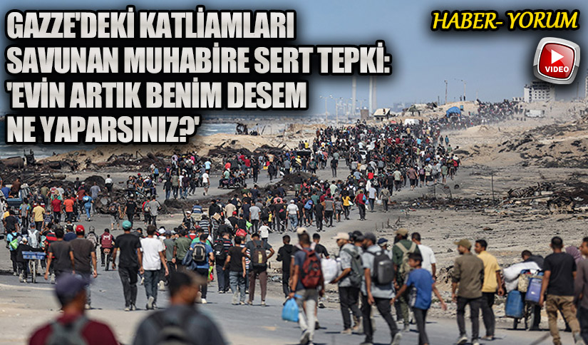 Gazze’deki Katliamları Savunan Muhabire Sert Tepki: ‘Evin Artık Benim Desem Ne Yaparsınız?’