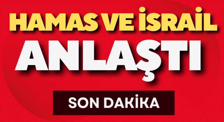 Hamas ve İsrail ateşkes imzaladı