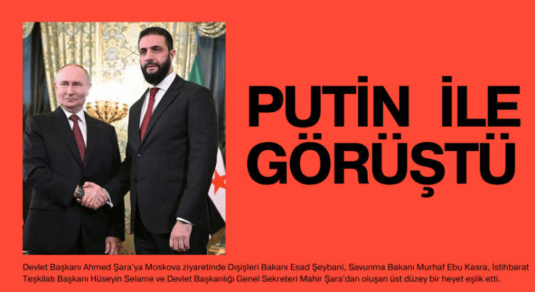 Ahmed Şara, Rusya Ziyaretinde Putin İle Görüştü