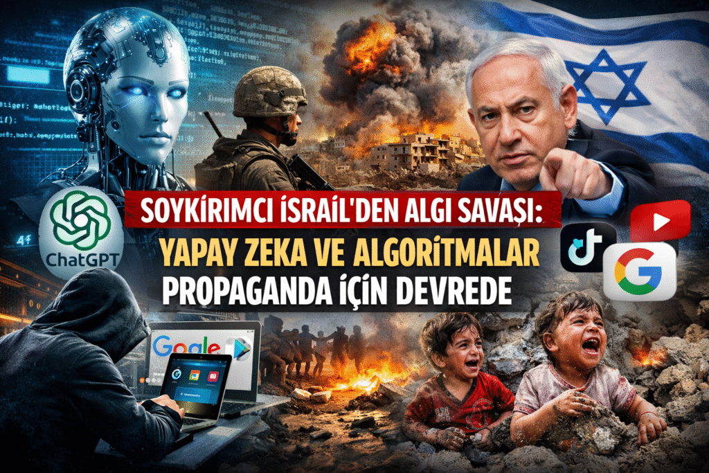 Soykırımcı İsrail’den Algı Savaşı: Yapay Zeka ve Algoritmalar Propaganda İçin Devrede