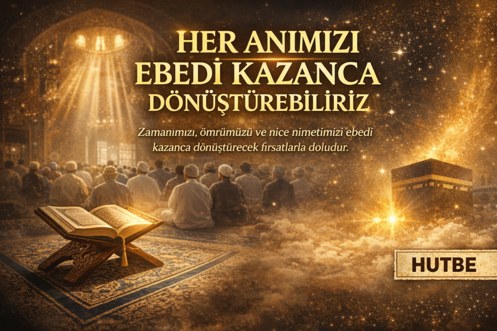HER ANIMIZI EBEDİ KAZANCA DÖNÜŞTÜREBİLİRİZ