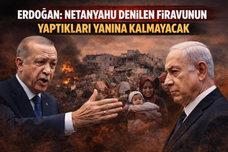 Erdoğan: Netanyahu Denilen Firavunun Yaptıkları Yanına Kalmayacak