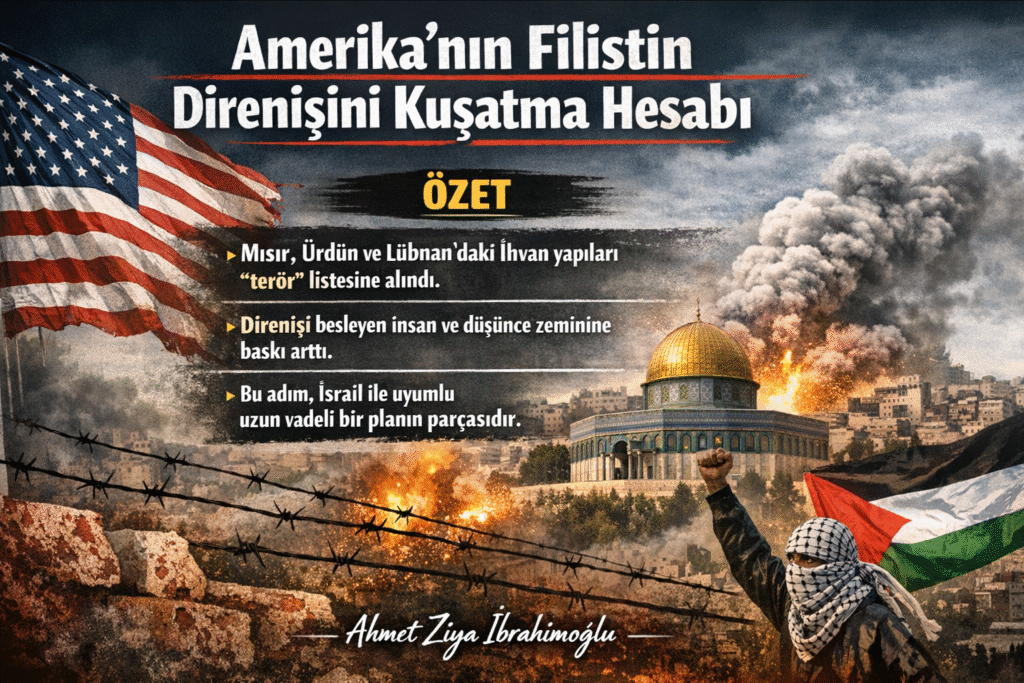 Amerika’nın Filistin Direnişini Kuşatma Hesabı