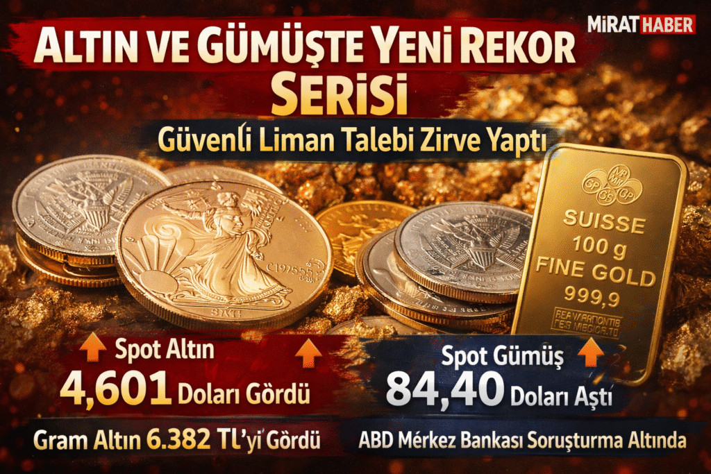 Altın ve Gümüşte Rekor Serisi: Güvenli Liman Talebi Zirve Yaptı