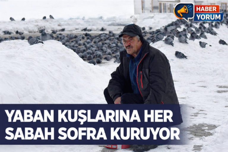 Kars’ta Yaban Kuşları İçin Her Sabah Sofra Kuruyor