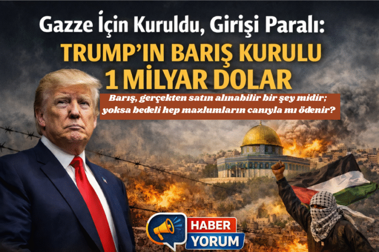 Gazze İçin Kuruldu, Girişi Paralı: Trump’ın Barış Kurulu 1 Milyar Dolar