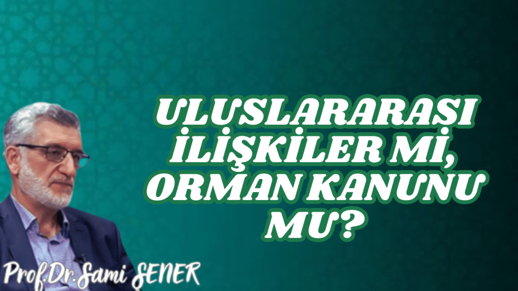 Uluslararası ilişkiler mi, Orman kanunu mu?