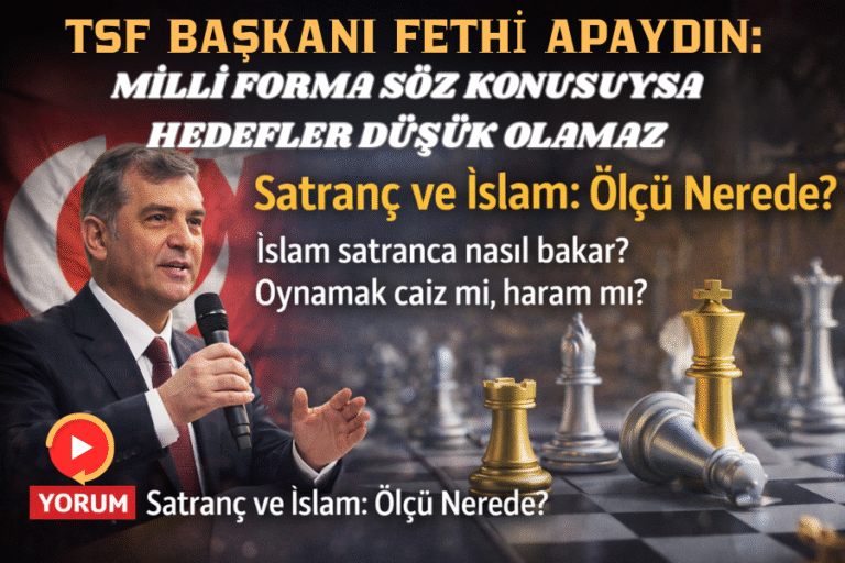 TSF BAŞKANI FETHİ APAYDIN: MİLLİ FORMA SÖZ KONUSUYSA HEDEFLER DÜŞÜK OLAMAZ