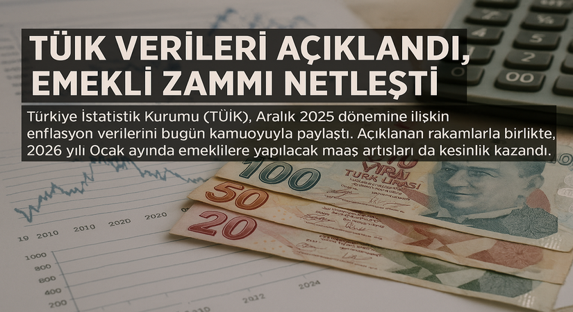 TÜİK VERİLERİ AÇIKLANDI, EMEKLİ ZAMMI NETLEŞTİ