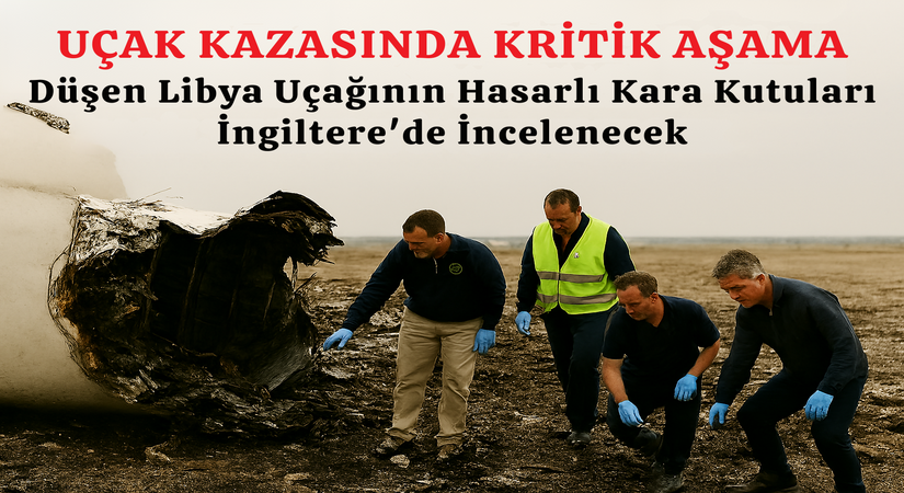 Düşen Libya Uçağının Hasarlı Kara Kutuları İngiltere’de İncelenecek