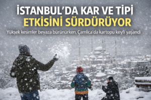 İstanbul’da Kar ve Tipi Etkisini Sürdürüyor