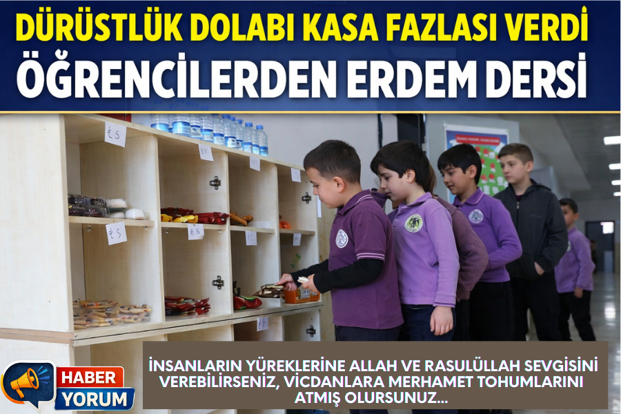 Kasiyersiz “Dürüstlük Dolabı” Fazla Verdi: Öğrencilerden Erdem Dersi