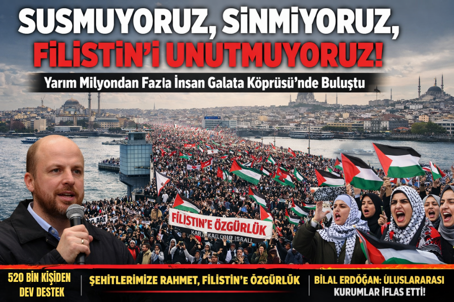 “Susmuyoruz, Sinmiyoruz, Filistin’i Unutmuyoruz”