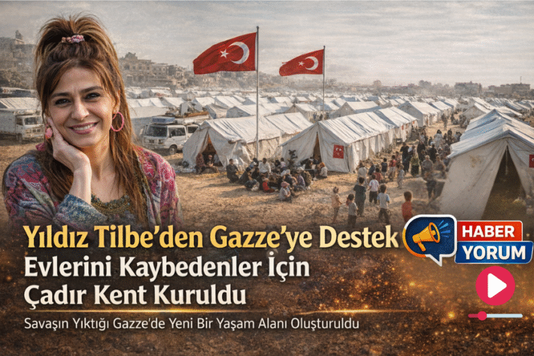 Yıldız Tilbe’den Gazze’ye Destek: Evlerini Kaybedenler İçin Çadır Kent Kuruldu
