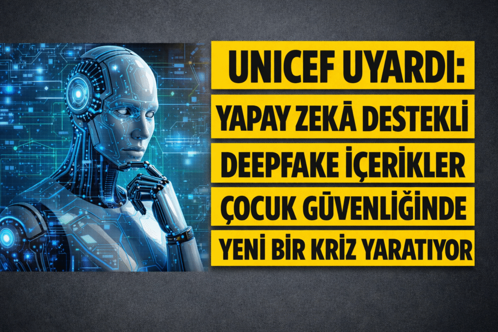 UNICEF Uyardı: Yapay Zekâ Destekli Deepfake İçerikler Çocuk Güvenliğinde Yeni Bir Kriz Yaratıyor