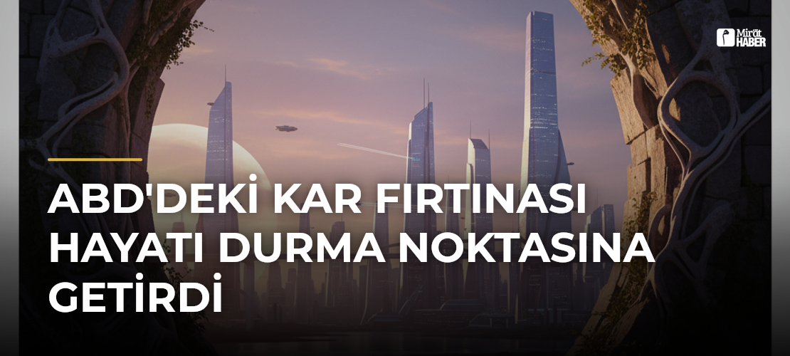 ABD'deki Kar Fırtınası Hayatı Durma Noktasına Getirdi