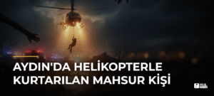 Aydın’da Helikopterle Kurtarılan Mahsur Kişi