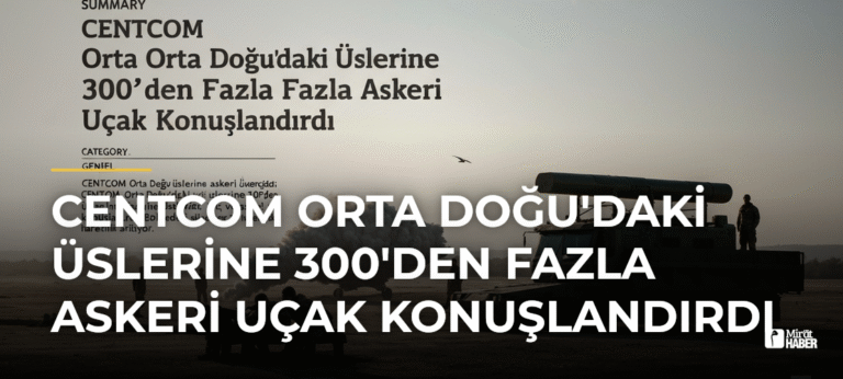 CENTCOM Orta Doğu’daki Üslerine 300’den Fazla Askeri Uçak Konuşlandırdı