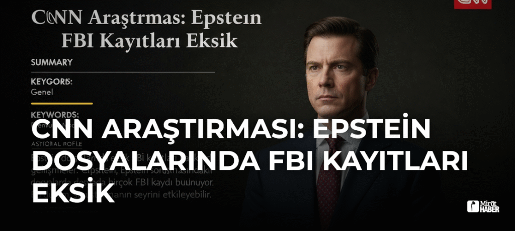 CNN Araştırması: Epstein Dosyalarında FBI Kayıtları Eksik